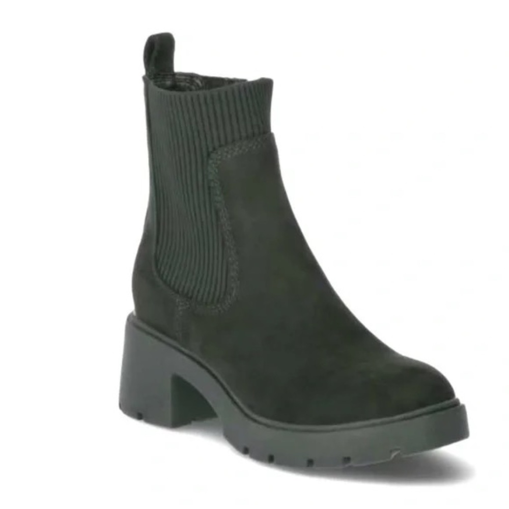 No boundaries black suede heeled boots